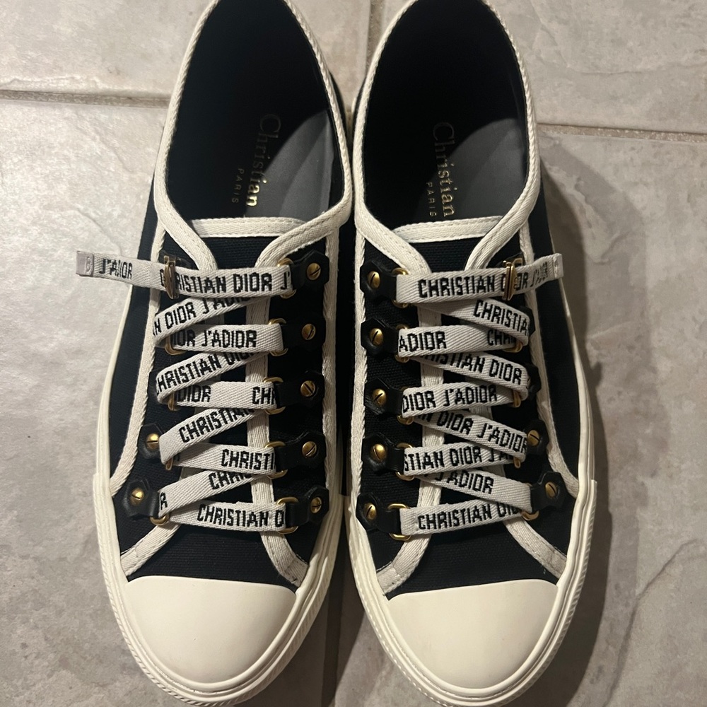🔥 Christian Dior Walk N Dior black sneakers size 37 - Picture 12 of 13